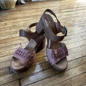 Kork-Ease Pasilla Leather Platform Sandal